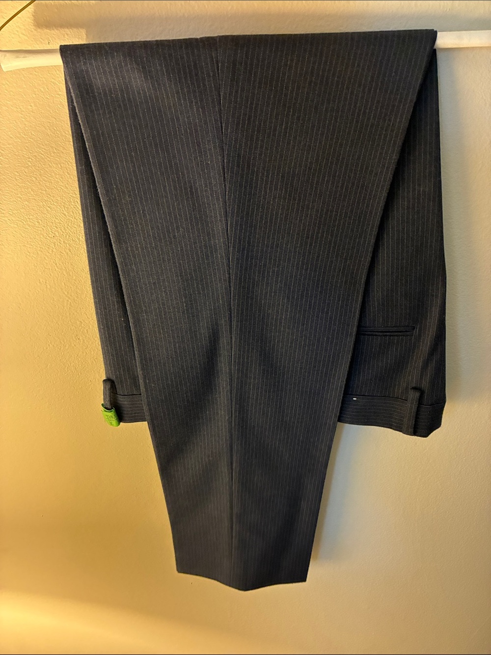 Express Men’s Navy Pinstripe Dress Pants
